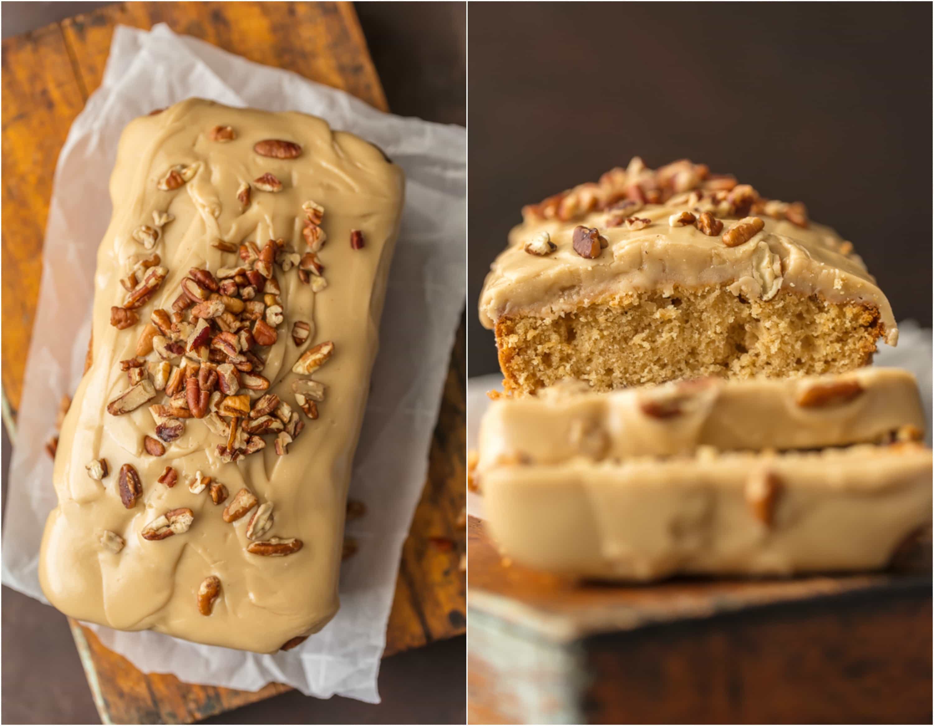 Brown Sugar Pound Cake with BROWN SUGAR ICING (let's be honest, it's caramel) is utterly delicious and just perfect for Fall. A simple classic that everyone loves. This makes a wonderful and delicious homemade gift for Christmas. The pecans add a little extra crunch to this sweet and amazing Easy Pound Cake Recipe.