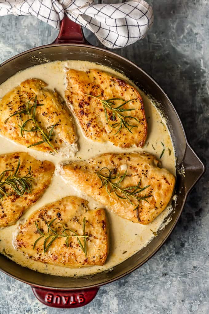 White Wine Chicken Dijon Skillet 