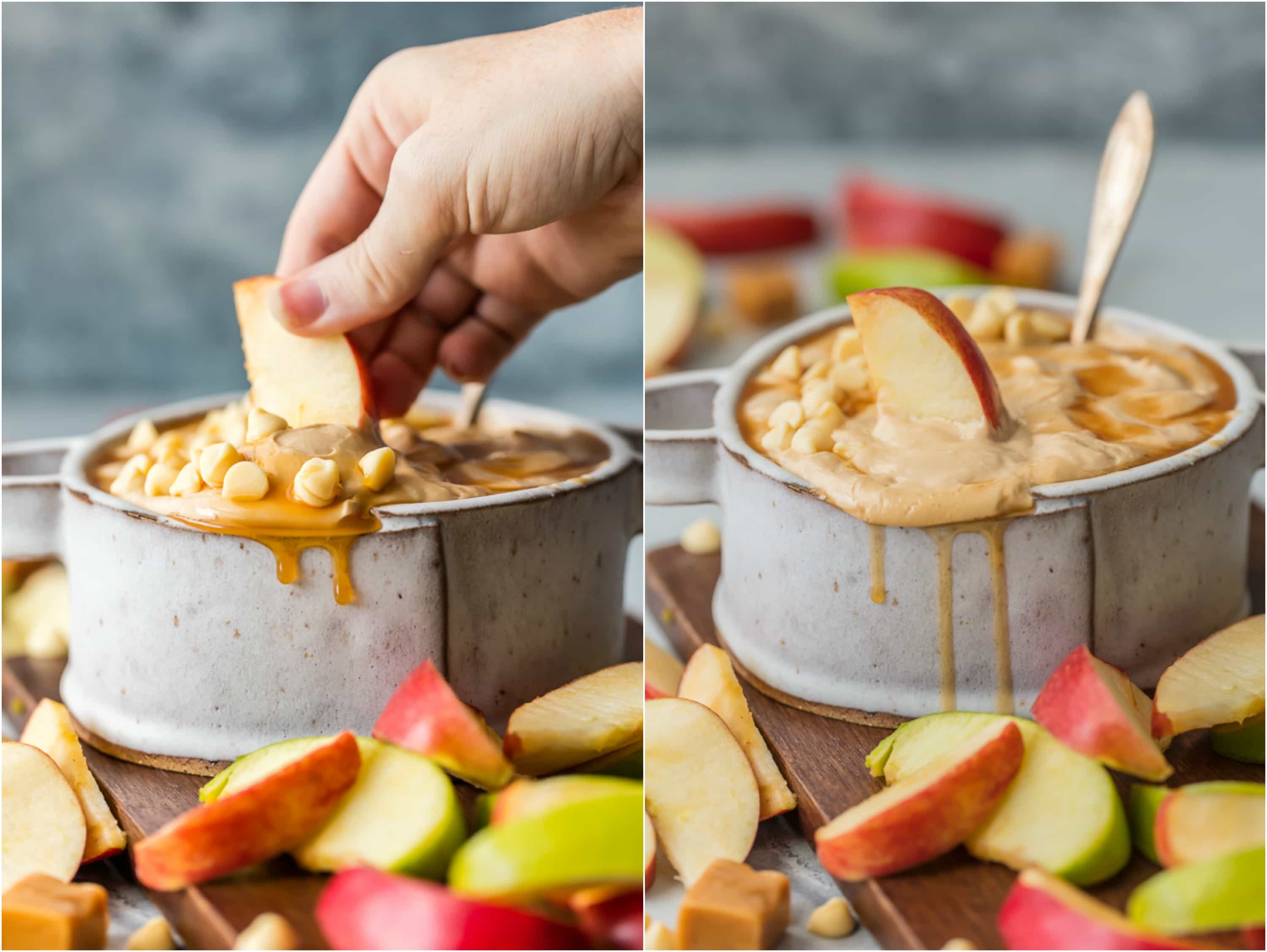 apples in dip