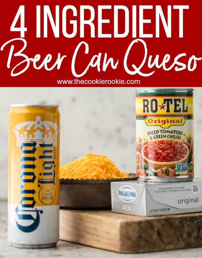 4 Ingredient Beer Can Queso Dip Recipe