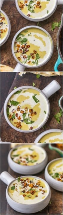 This smoky, sweet, and spicy CURRIED CORN BISQUE is one of our absolute favorite soups. Perfect for Fall and oh so flavorful.