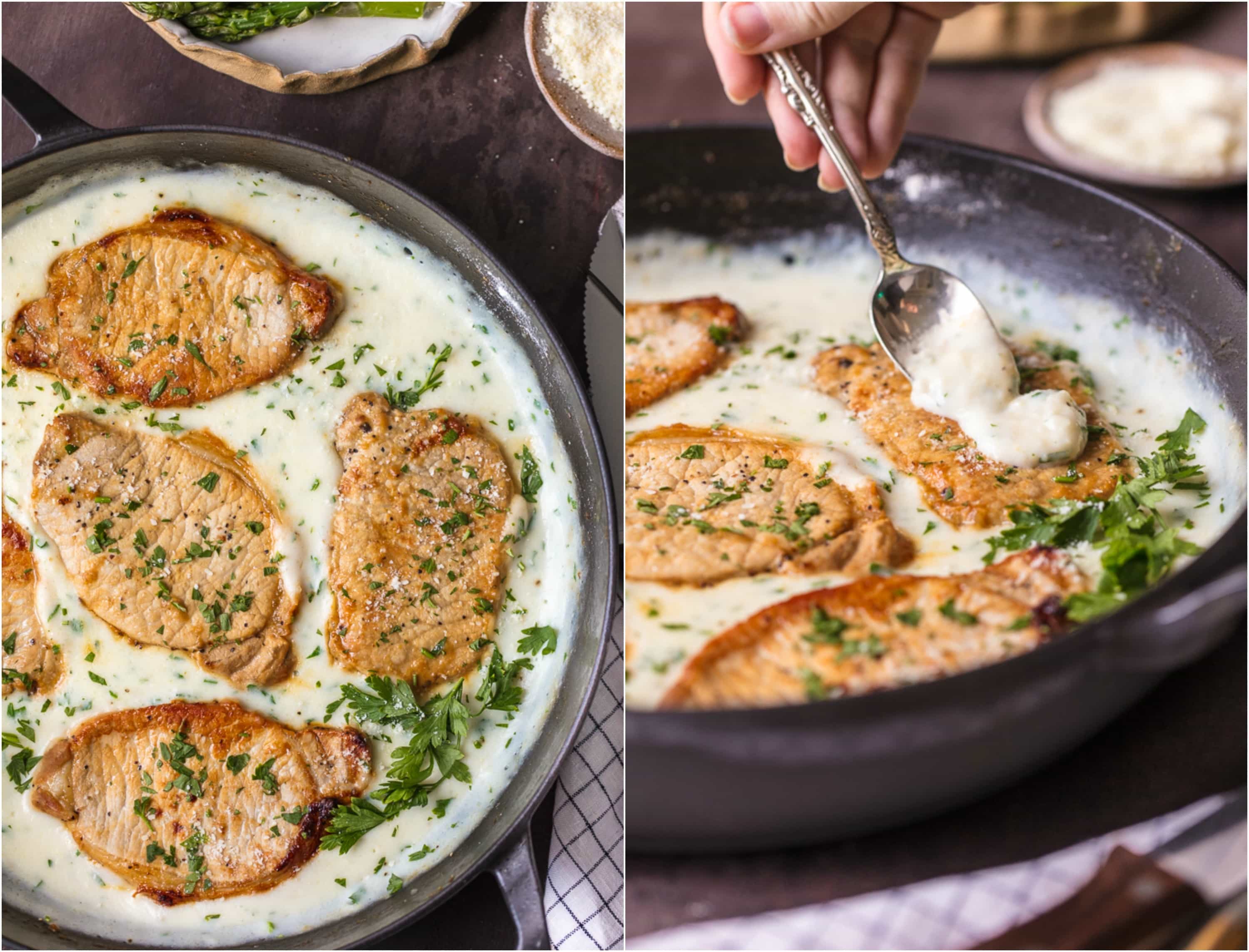 Parmesan Pork Chops with Creamy Parmesan Garlic Sauce Recipe - 78