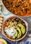 This HEALTHY SOUTHWEST TURKEY CHILI packs so much flavor for so little effort. You can feel great about this good for you comfort food!