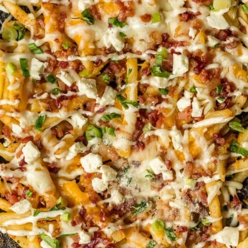 Bacon Cheese Fries Recipe with Ranch (3 Cheese Fries) VIDEO
