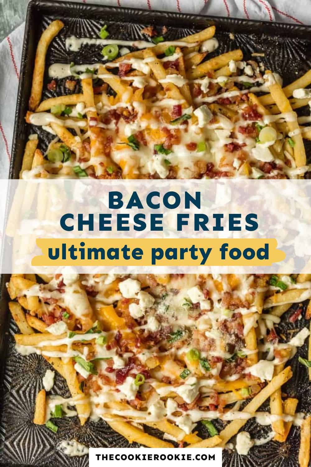 bacon cheese fries pin image