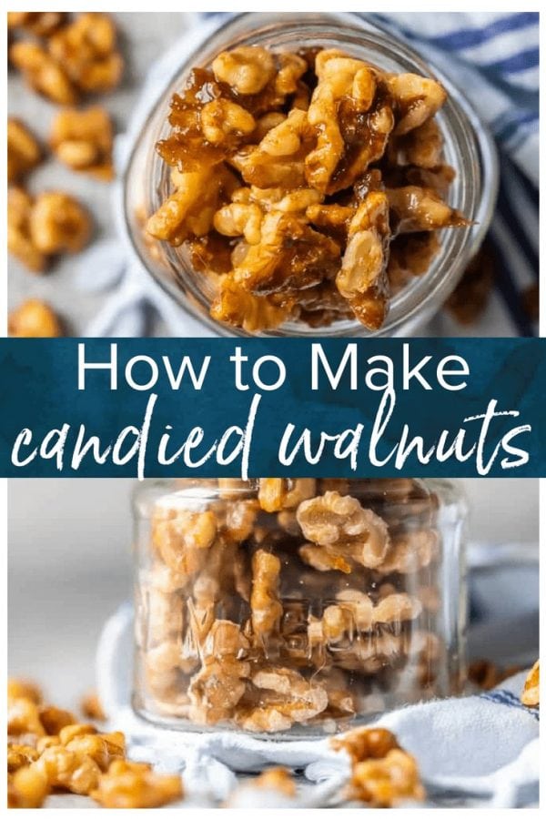 These Easy Candied Walnuts are awesome for holiday appetizers, baking, snacking, and so much more. Made in under 5 minutes and oh so tasty!
