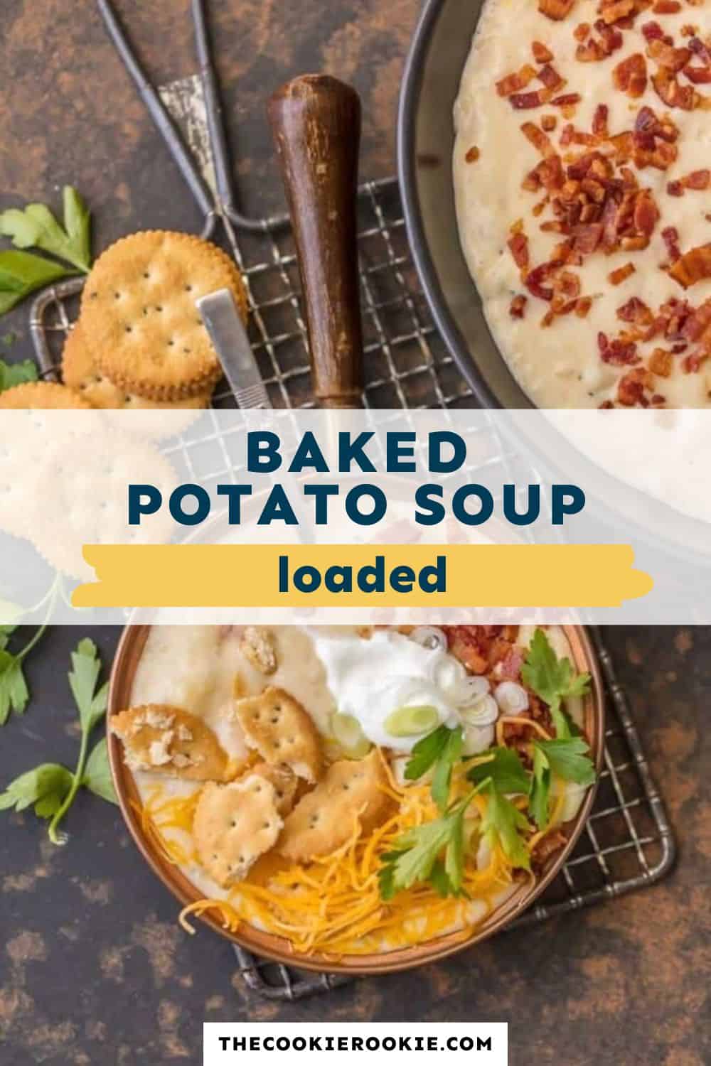 Loaded Baked Potato Soup pin image - 3