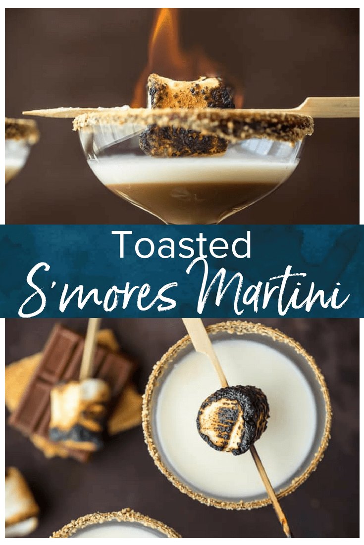 Toasted S'mores Martini Recipe with Marshmallow Vodka The Cookie Rookie®