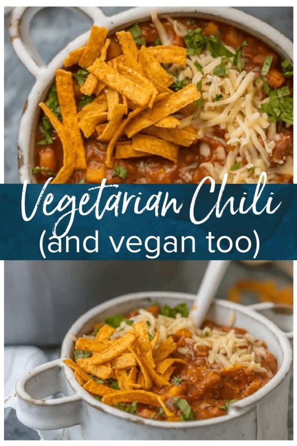 Vegetarian Chili is the best way to enjoy a delicious and healthy Vegan Chili Recipe! This is the  BEST VEGETARIAN CHILI and it will knock your socks off. I never knew I could not only make an Easy Vegetarian Chili recipe but also LOVE it. Buckle up because this is the best Vegan Chili Ever!