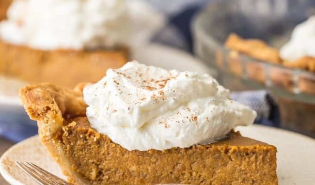 Elevate a classic with BROWN SUGAR PUMPKIN PIE! Utterly delicious and just begging to be the star of your Thanksgiving menu. Favorite pie EVER.