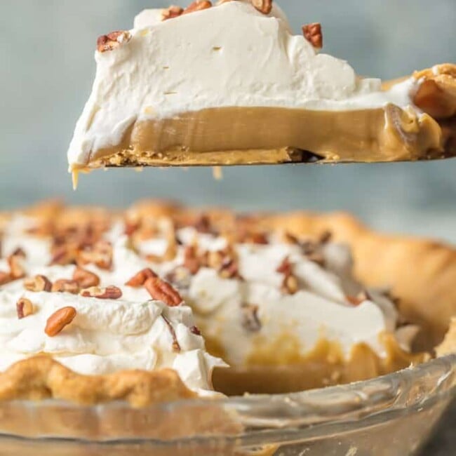 Butterscotch Pie is the most decadent dessert you'll have on your holiday table. This Butterscotch Pie Recipe is so rich and amazing everyone will be asking for the recipe. It's just like your Grandma's Butterscotch Pie from years ago. This classic pie is perfect for easy holiday baking, especially perfect for Thanksgiving, Christmas, and Easter!