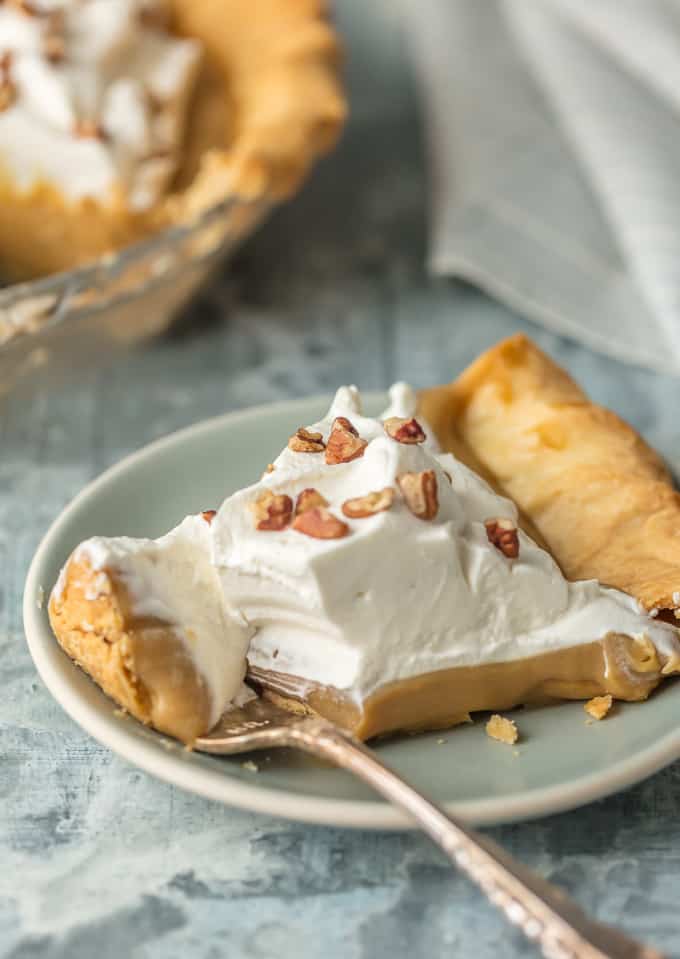 slice of pie on a small plate