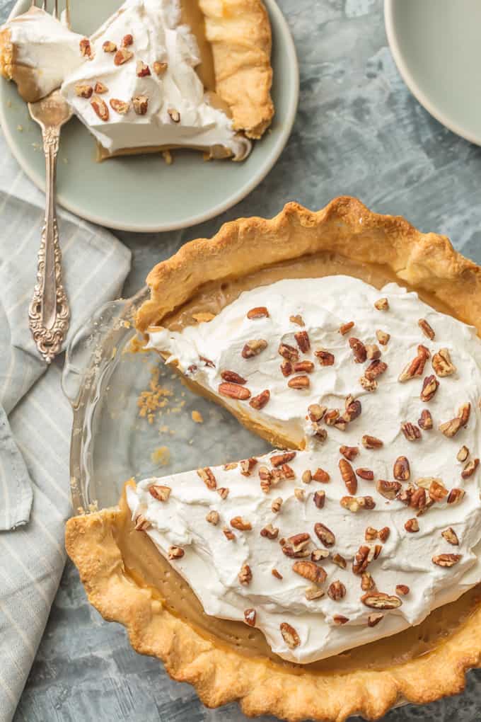 a pie with a slice cut out