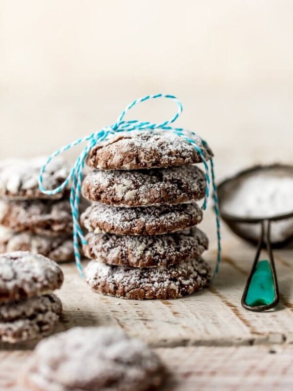 cookies stacked on a table