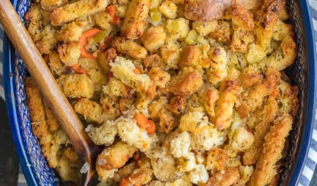 CLASSIC TURKEY STUFFING is a must make for Thanksgiving and Christmas! You cannot go wrong with this classic dressing during the holidays. So much flavor, crunch, and goodness.