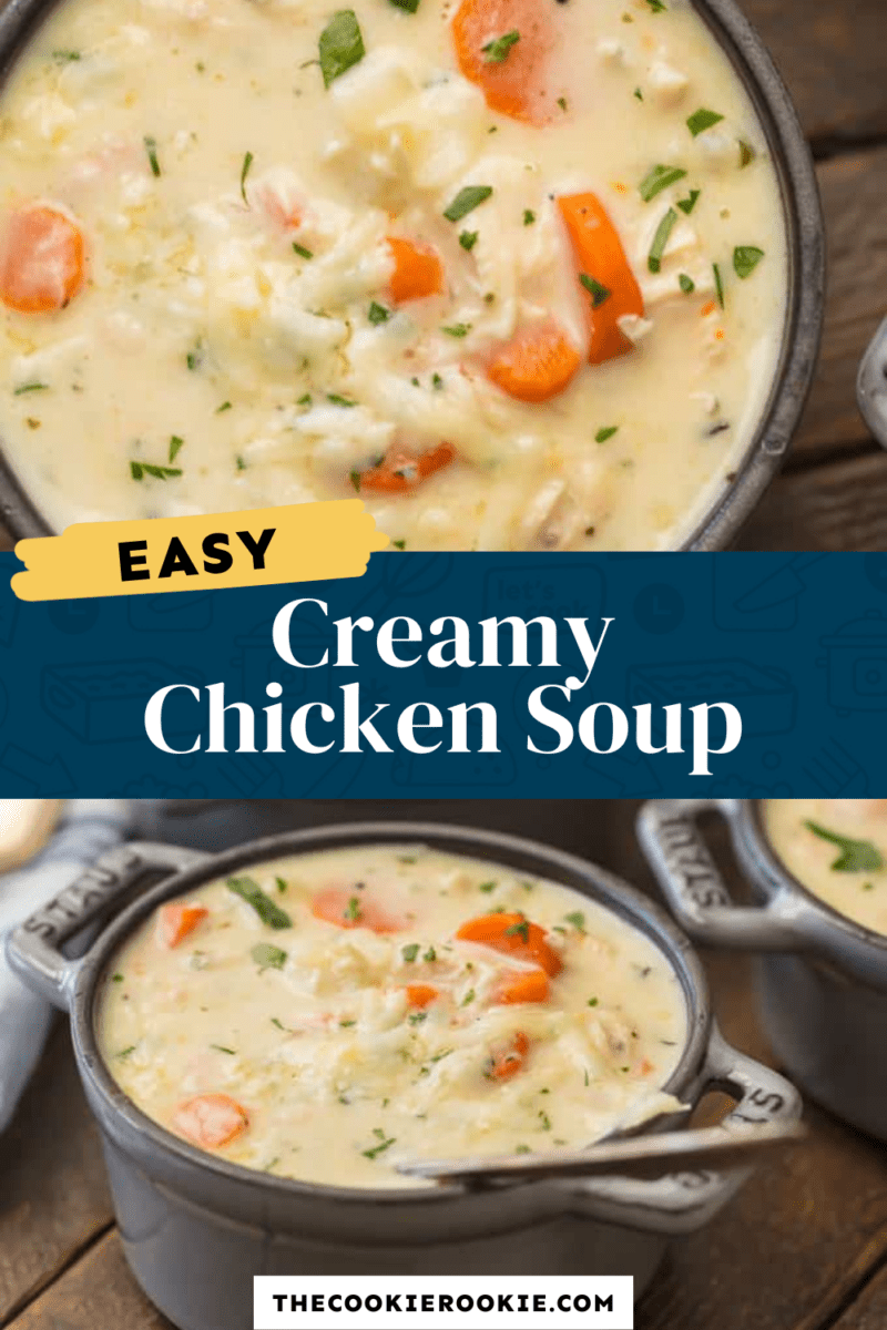 creamy chicken soup pinterest