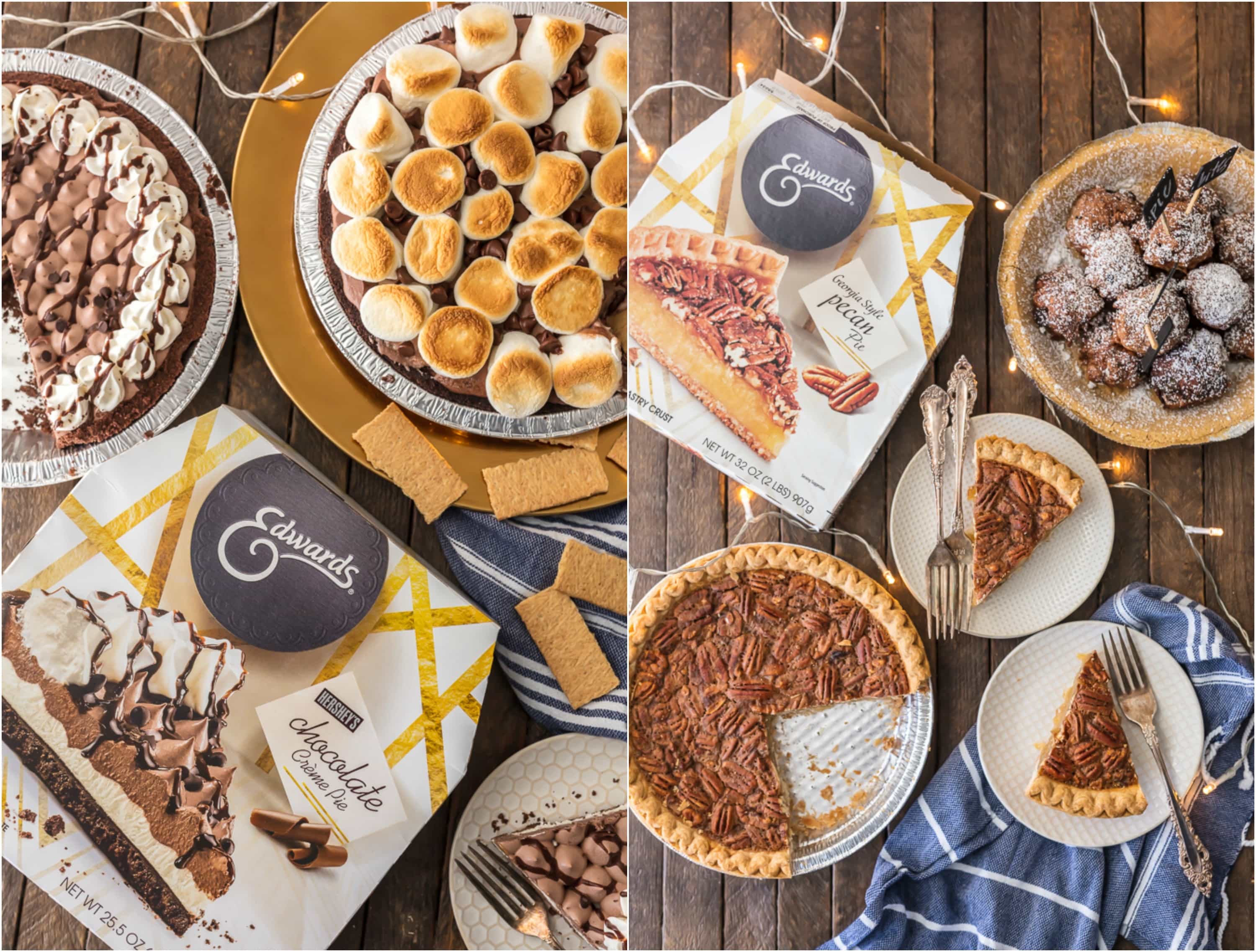 Have a HOLIDAY PIE PARTY this Christmas and wow your guests with fun twists on classic pies! Use your favorite pies to make Deep Fried Pecan Pie Bites and Chocolate Pie S'mores Dip for all of the flavor and none of the fuss.