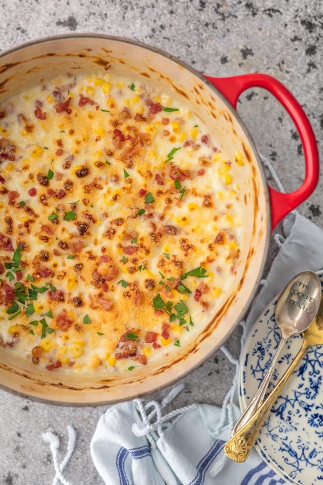 Creamed Corn with Bacon Recipe - The Cookie Rookie®