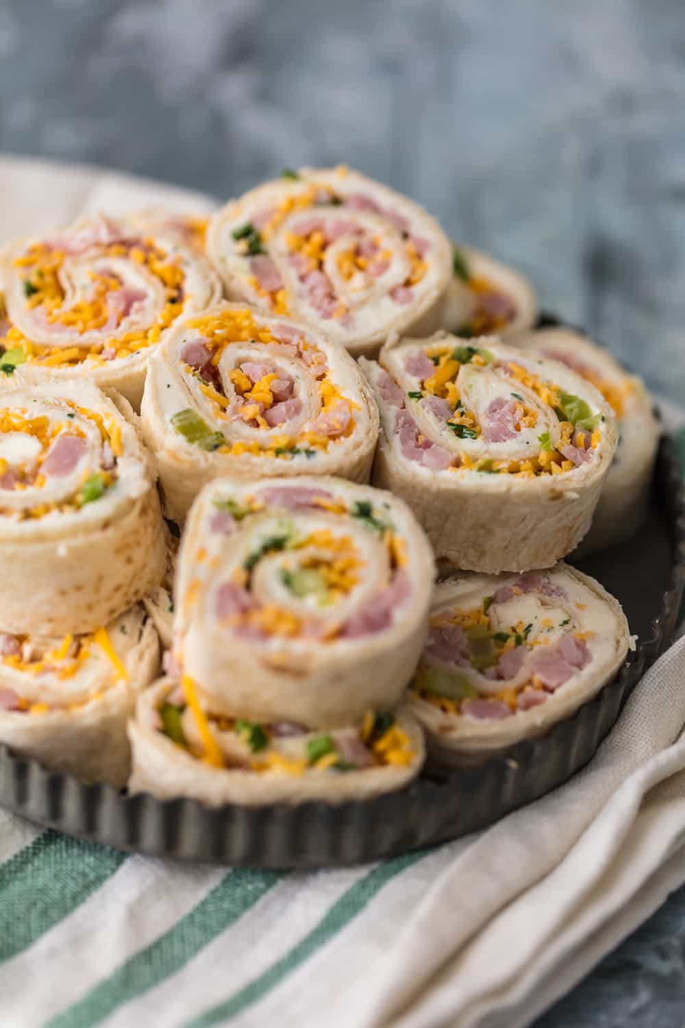 Ham and Cheese Roll Ups (Tortilla Roll Ups) - The Cookie ... Ham and Cheese Roll