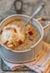 This INSTANT POT APPLE PIE OATMEAL is made in under 10 minutes and is making mornings easy and delicious! Top with some fresh whipped cream for an extra special treat.