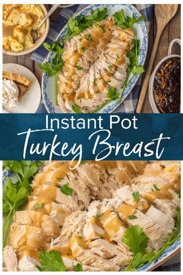 Instant Pot Turkey Breast is a great and EASY way to cook your Thanksgiving Turkey! You can cook this pressure cooker turkey breast recipe in under 1 hour & be ready for Thanksgiving! Cooking Turkey Breast in an instant pot takes is just so easy!