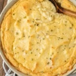 Make Ahead Mashed Potatoes are the ultimate Creamed Potatoes for your holiday table! Make the holidays easy with this MAKE AHEAD MASHED POTATOES RECIPE! This creamy dreamy mashed potato casserole is SO SIMPLE so you don't have to be trapped in the kitchen this Thanksgiving.