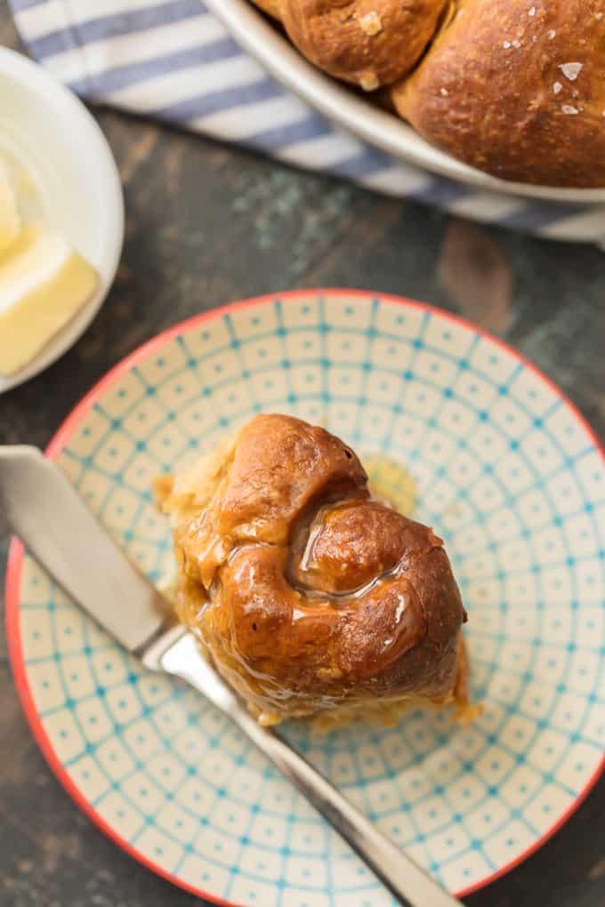 oatmeal roll on a plate