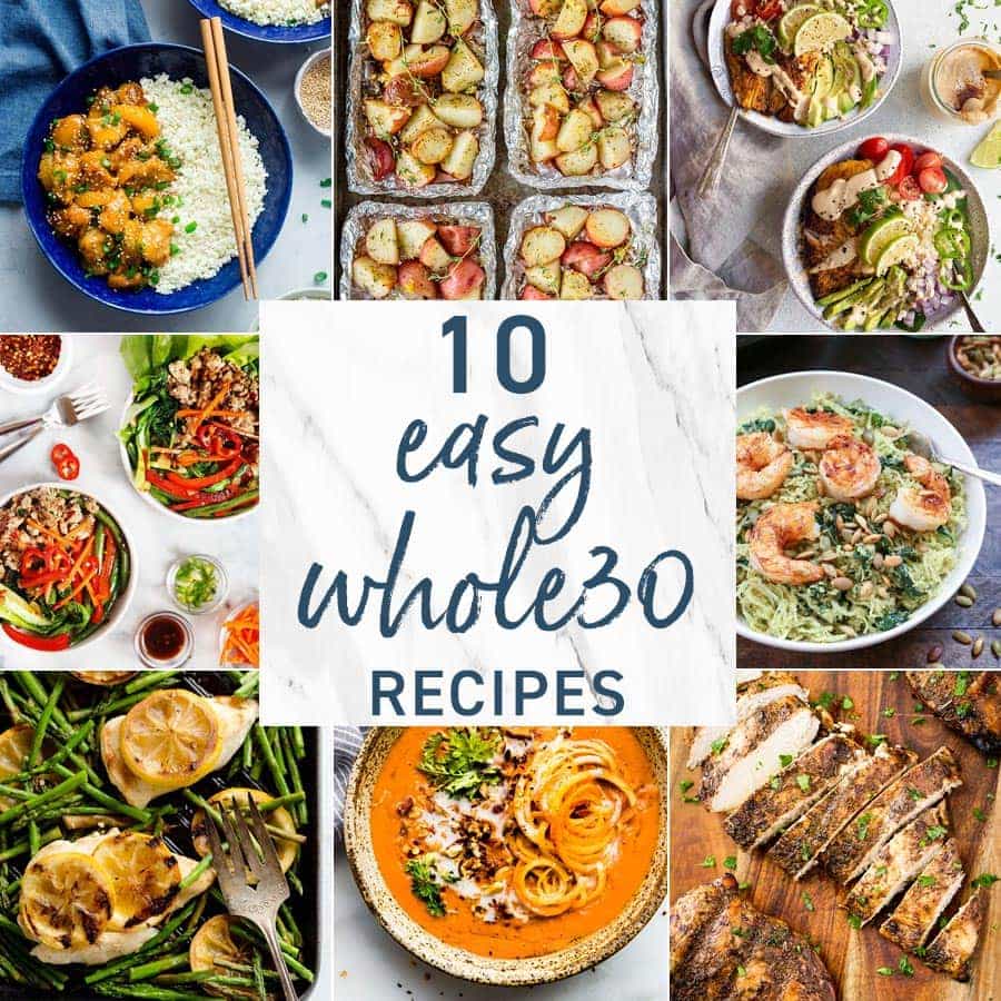 Whole 30 Recipes graphic