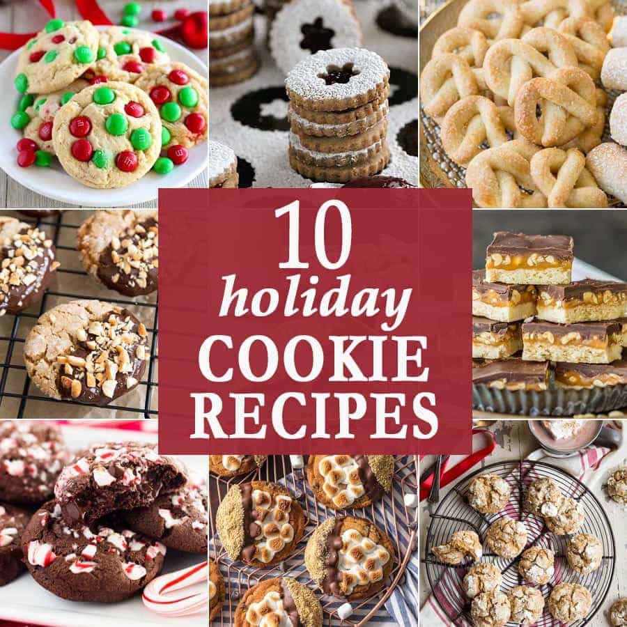 10 Holiday Cookie Recipes | favorite holiday cookies | The Cookie Rookie