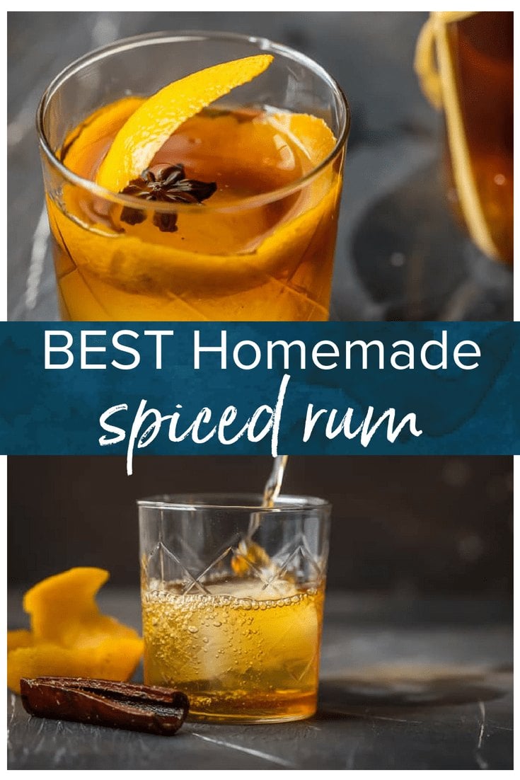 The Best Homemade Spiced Rum {HOW TO VIDEO!}