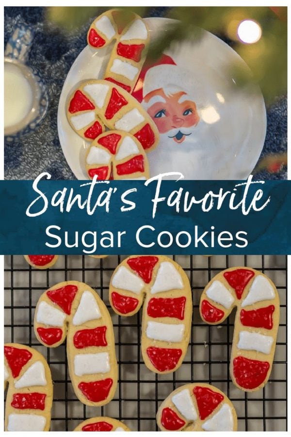 We call these easy cookies SANTA'S FAVORITE SUGAR COOKIE RECIPE because it's simple, classic, fluffy, and delicious. We love to decorate with the kids to leave under the tree for Santa.