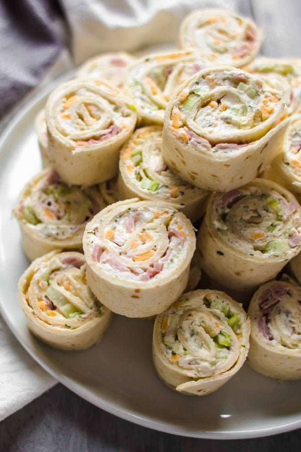 Ham and Cheese Roll Ups (Tortilla Roll Ups) - VIDEO!!