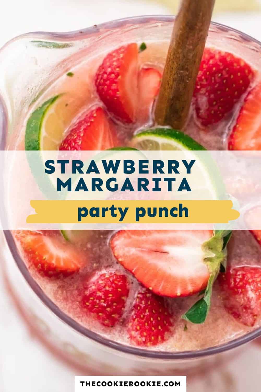 Strawberry Margarita Punch pin image