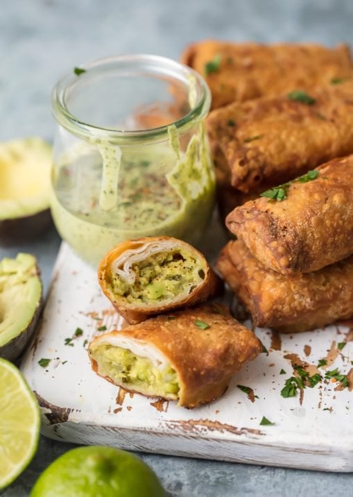 Avocado Egg Rolls (Guacamole Egg Roll Recipe) The Cookie Rookie®