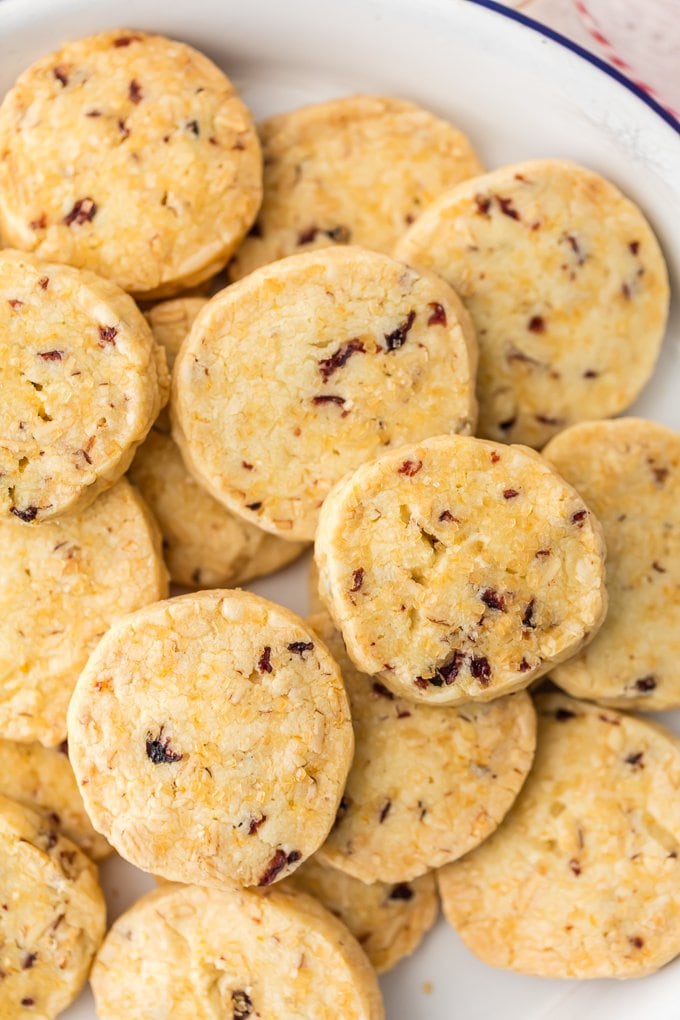 Cranberry Orange Shortbread Cookies (Cranberry Shortbread Cookies)