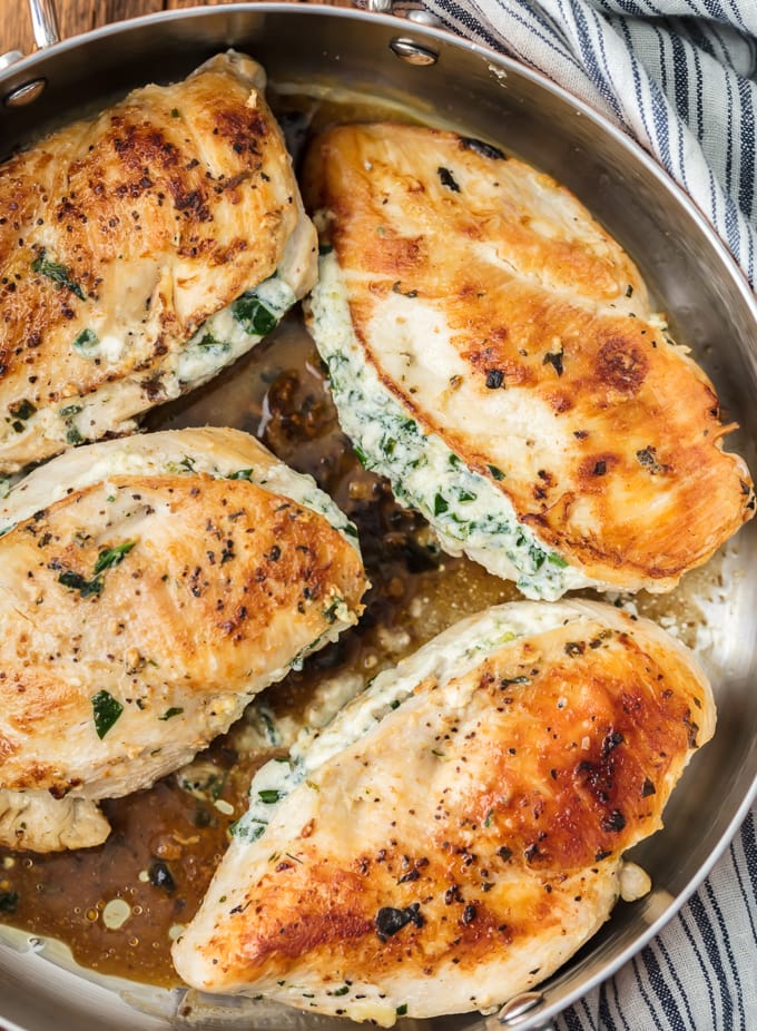 Healthy Stuffed Chicken Recipe - The Cookie Rookie