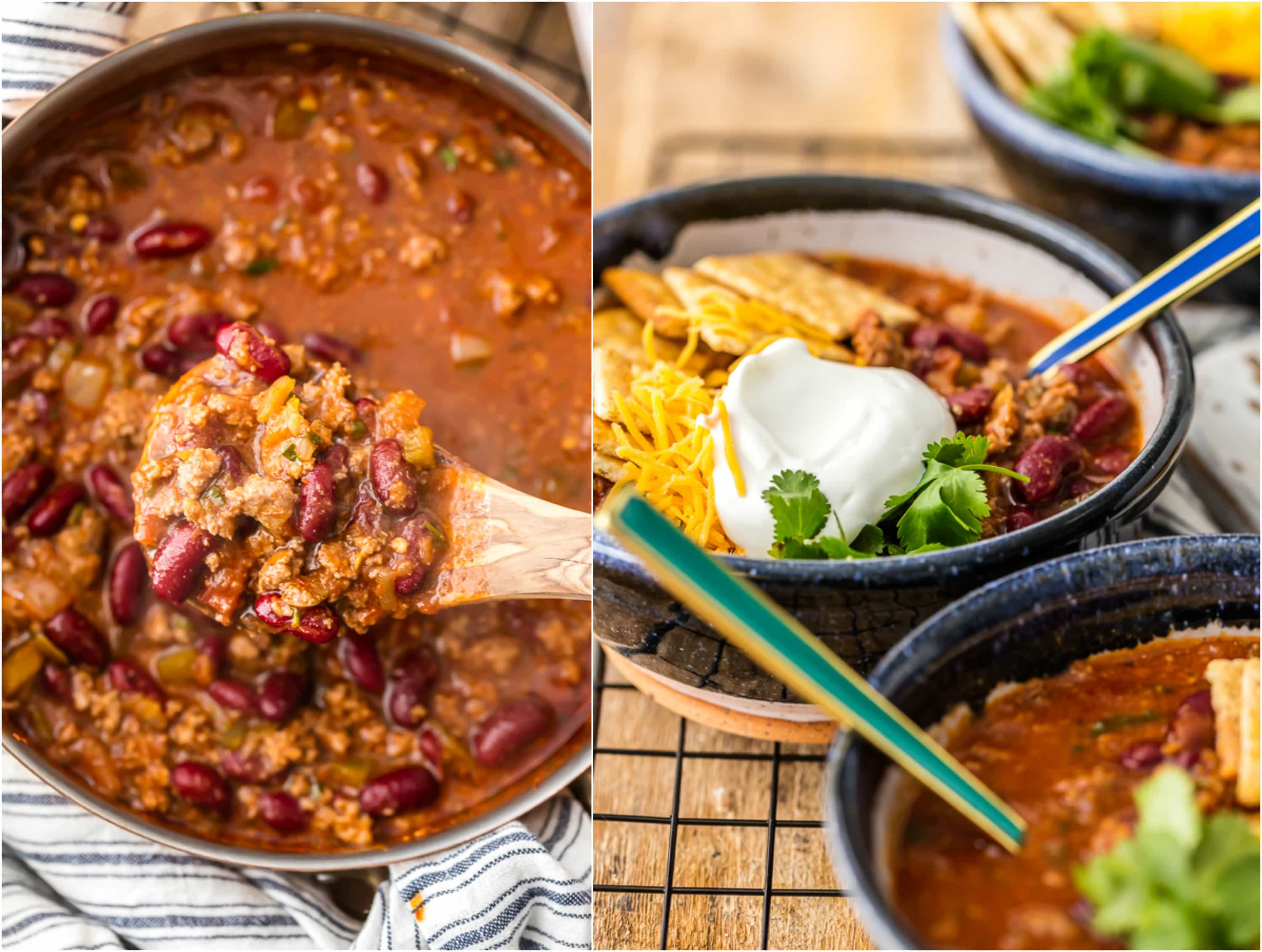 This is the BEST EASY CHILI RECIPE! Our 6 Ingredient Lazy Day Chili is one of our favorite recipes to make for a crowd. It's so easy and so flavorful! Since it only contains 6 ingredients, you most likely already have this stuff in your pantry. It's perfect for game day and absolutely fool-proof. You won't believe how tasty this easy chili recipe is!