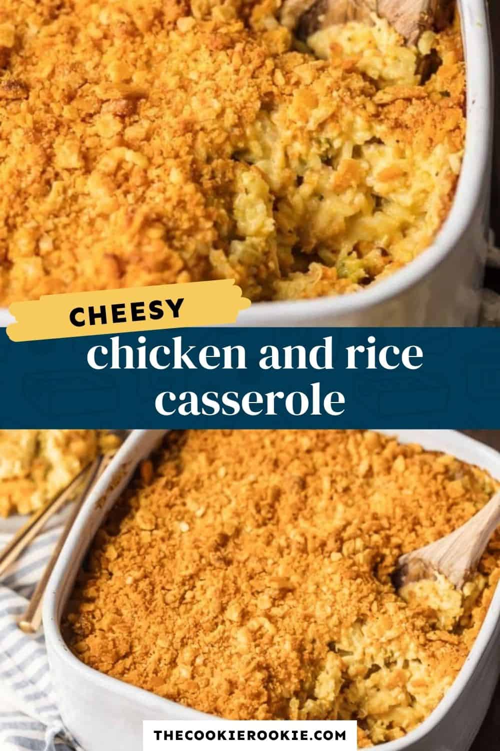 Chicken and Rice Casserole pin image