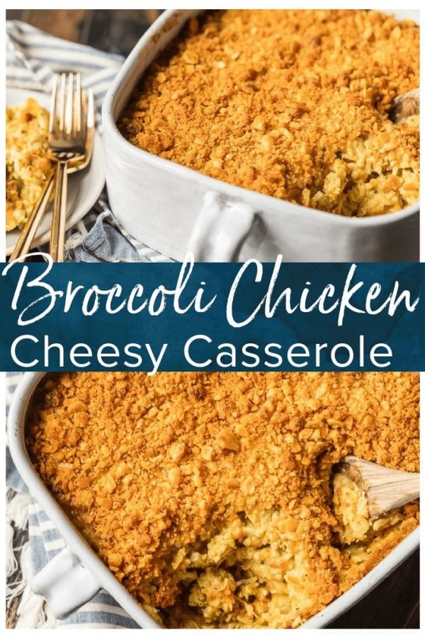 Chicken and Rice Casserole with Broccoli and TONS of Cheese is a favorite comfort food recipe. This Cheesy Broccoli Rice Casserole is loaded with everything that makes you think of home, and you'll be shocked how easy it is to put together. This Chicken Rice Casserole is the type of cheesy recipe your family will request time and time again.