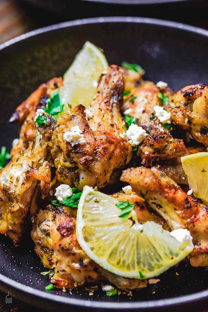Greek Baked Chicken Wings | The Mediterranean Dish