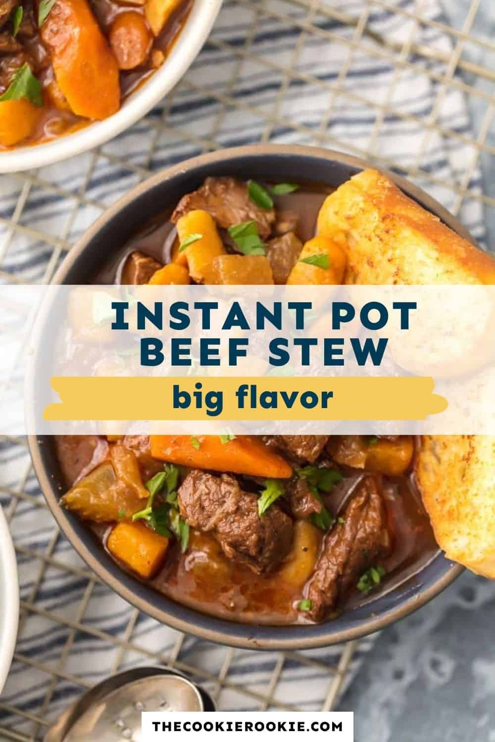 Instant Pot Beef Stew pin image
