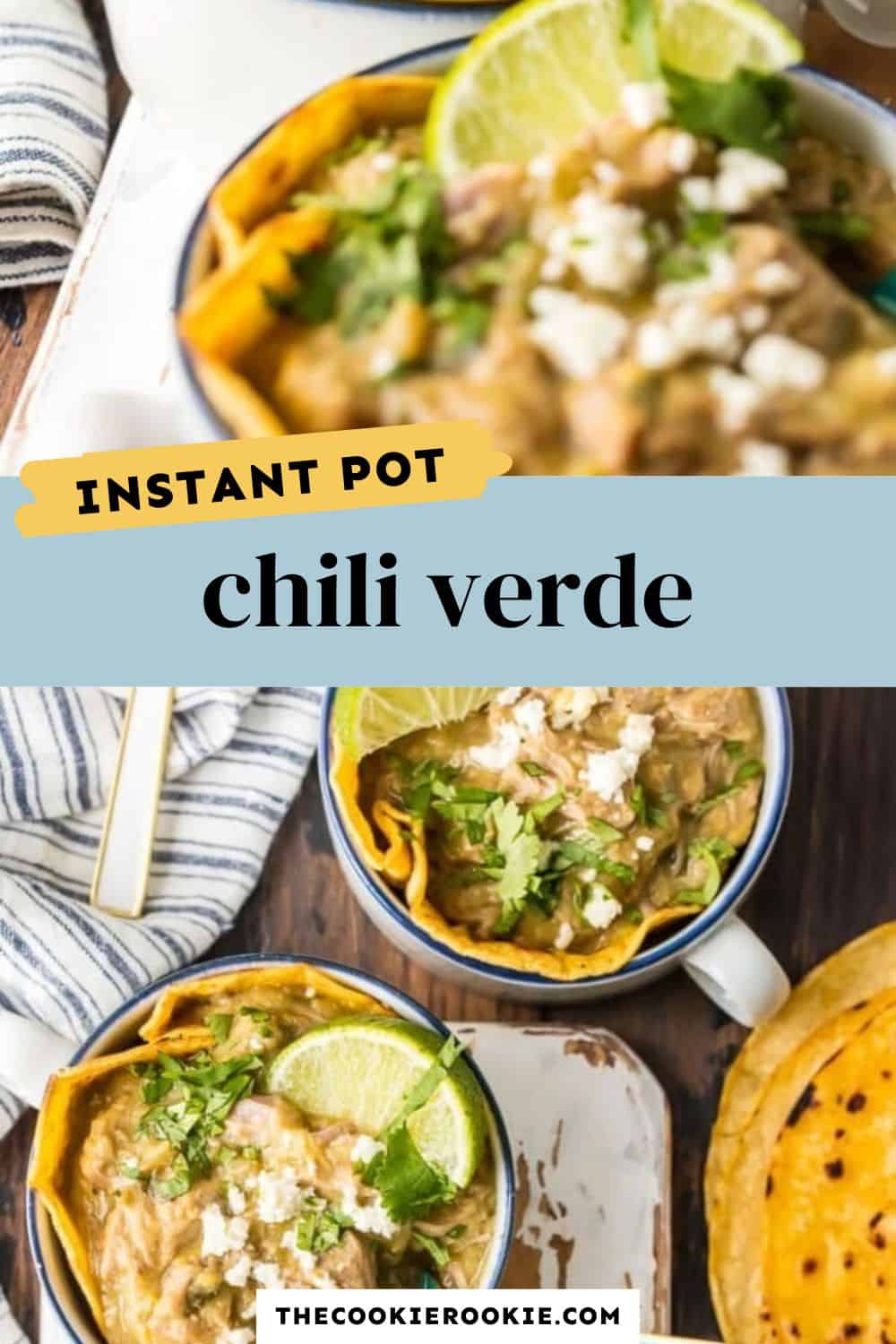 Instant Pot Chili Verde pin image