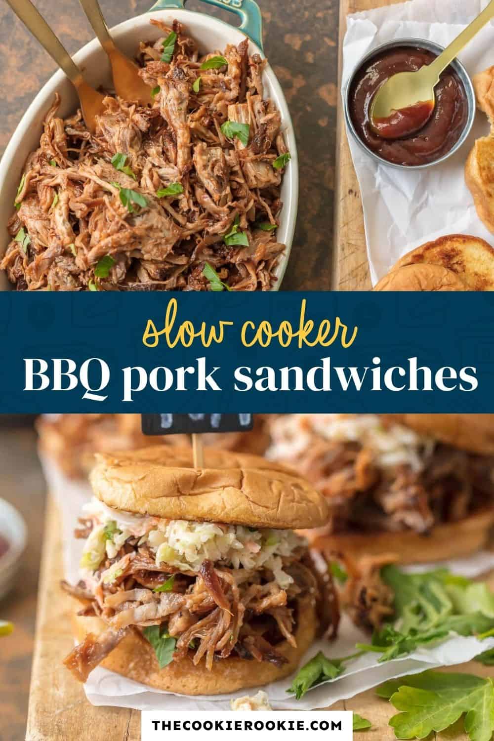 Slow Cooker BBQ Pork pin image