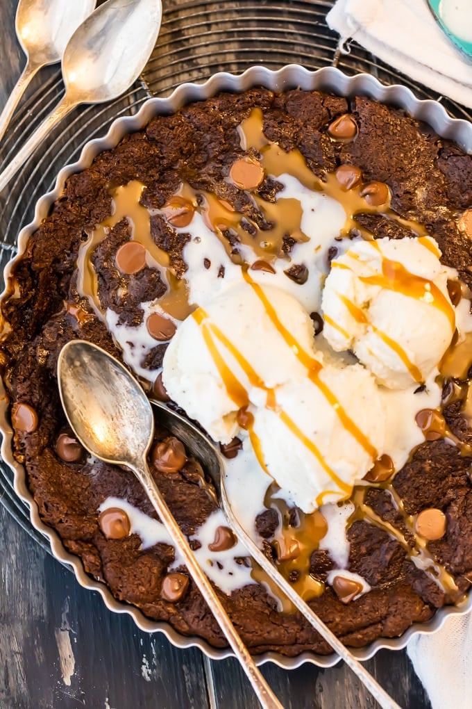 CARAMEL STUFFED DOUBLE CHOCOLATE SHARE COOKIE 