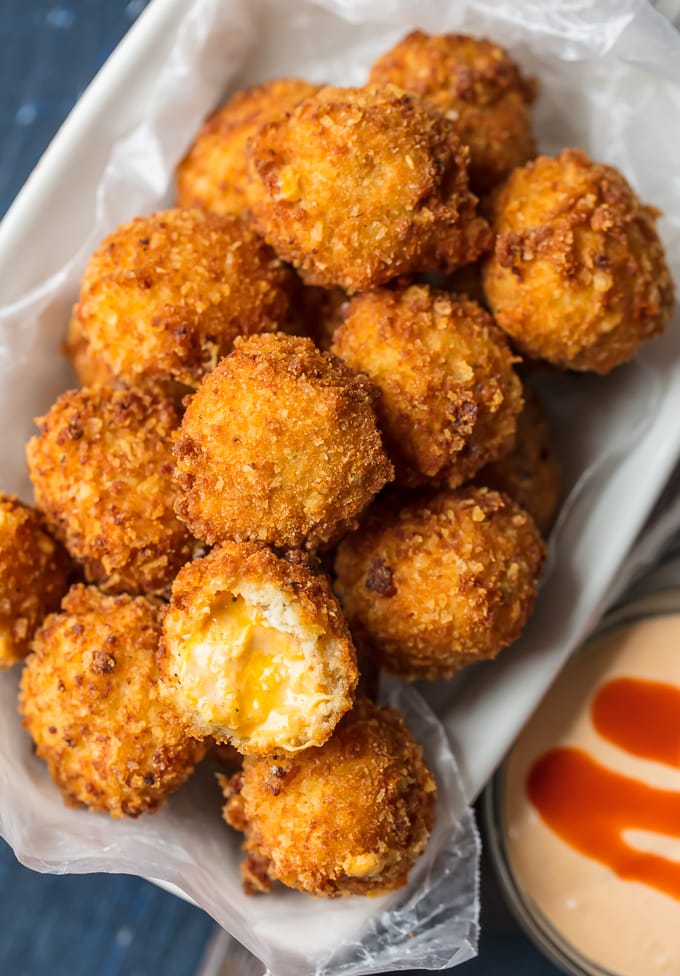 cheesy buffalo chicken bites