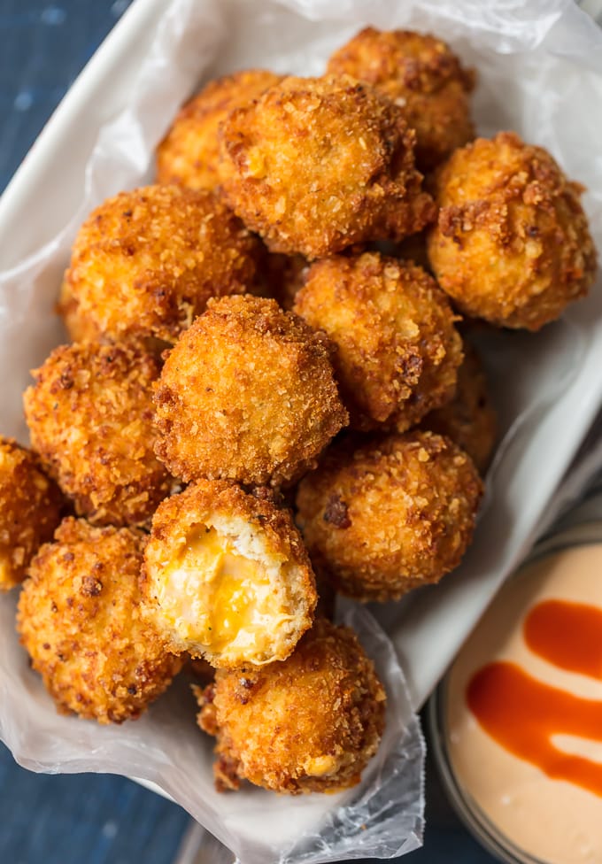 Buffalo Chicken Dip Bites (Fried Buffalo Chicken Bites) - The Cookie Rookie