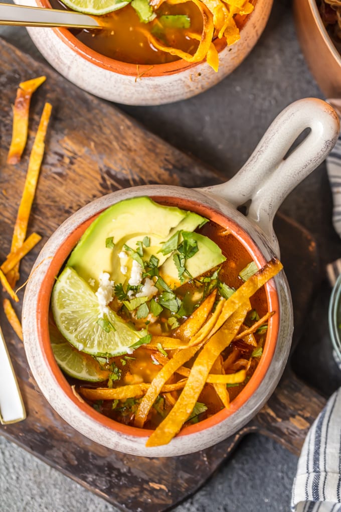 Instant Pot Chicken Tortilla Soup is so flavorful, comforting, easy, and perfect! If you love Chicken Tortilla Soup, you'll LOVE this Instant Pot Chicken Soup version. The entire family will love this classic Easy Chicken Tortilla Soup recipe with a pressure cooker twist. 