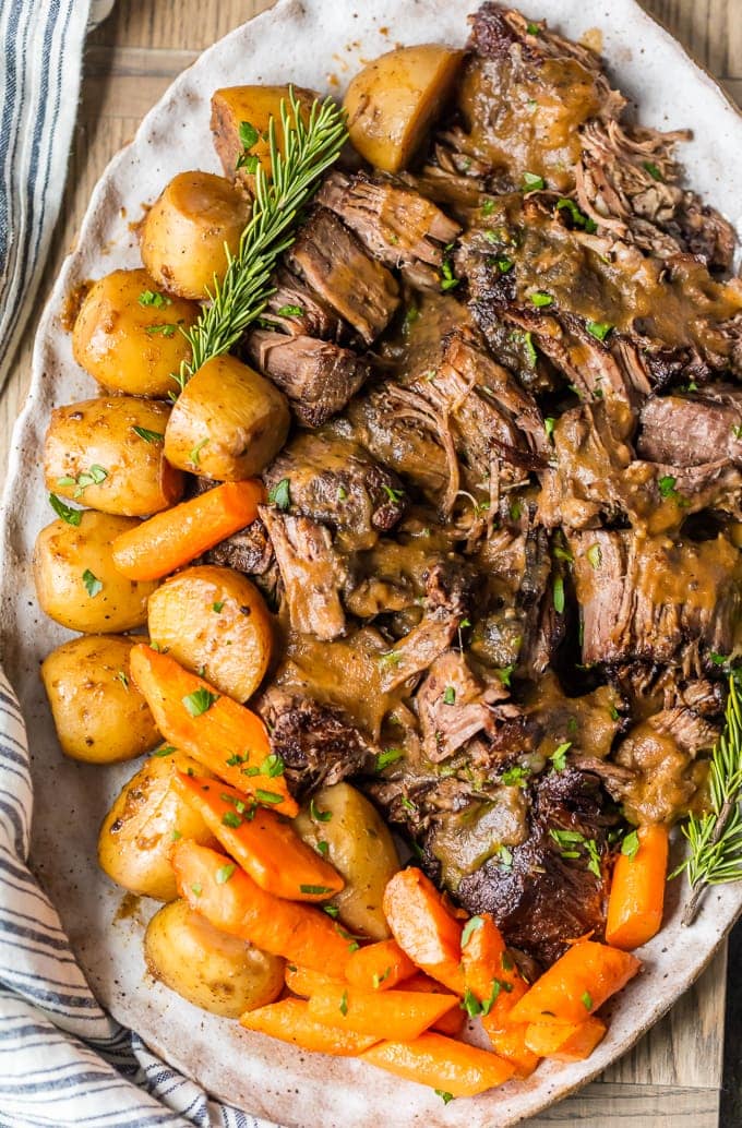 Instant Pot Pot Roast Recipe - Easy Pressure Cooker Pot Roast - {VIDEO}