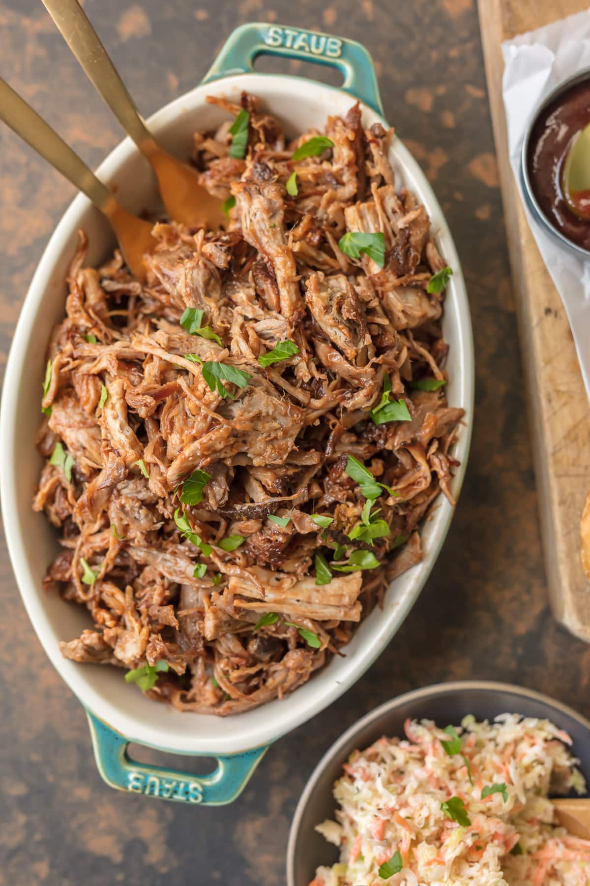 BBQ Pulled Pork in serving dish
