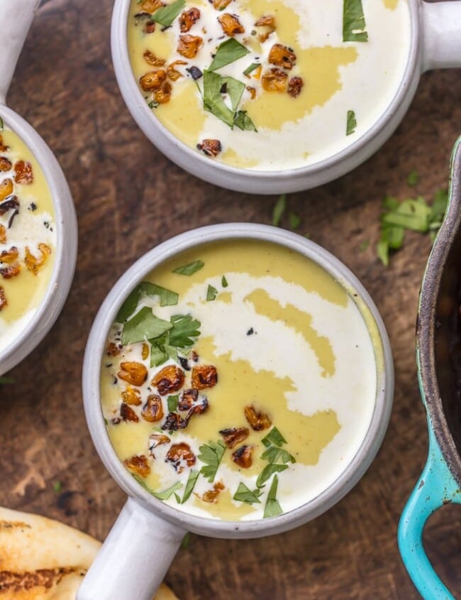 CORN BISQUE is the perfect cold weather soup. This smoky, sweet, and spicy CURRIED CORN BISQUE is one of our absolute favorites. It's perfect for Fall and oh so flavorful.
